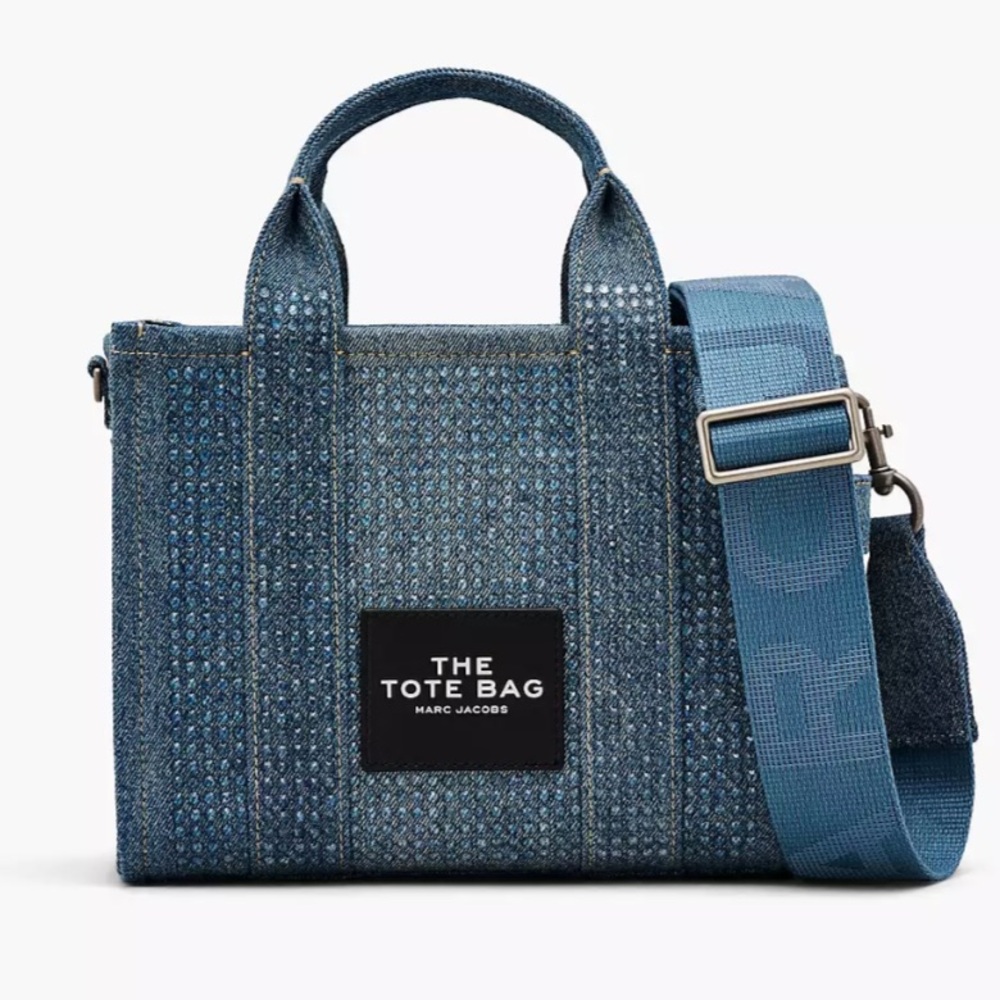 BEAUTIFUL SMALL BRAND NEW MARC JACOBS DENIM GEM TOTE!
